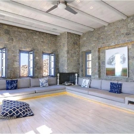 Luxurious Mykonos 7 Bedrooms Melianthe Private Infinity Pool And Astounding Sunset Sea Views Agios Ioannis וילה