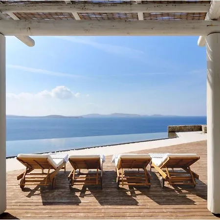 Luxurious Mykonos 7 Bedrooms Melianthe Private Infinity Pool And Astounding Sunset Sea Views Agios Ioannis Villa Mykonos Town